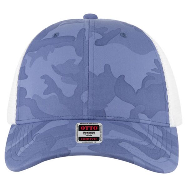 OTTO CAP® OTTO COMFY FIT® 6 Panel Low Profile Mesh Back Trucker Hat Thumbnail