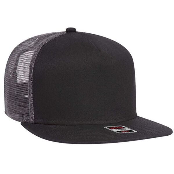 OTTO CAP® "OTTO SNAP" 5 Panel Pro Style Mesh Back Trucker Snapback Hat Thumbnail