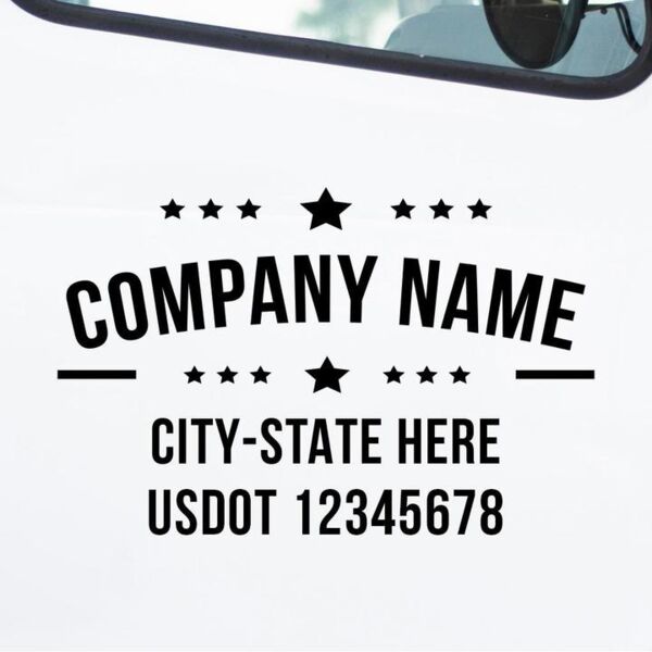 Truck Decal Lettering - Full Color Digital Print (Set of 2) Thumbnail