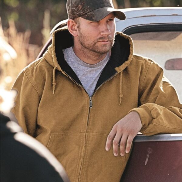 Cheyenne Hooded Boulder Cloth™ Jacket with Tricot Quilt Lining Thumbnail